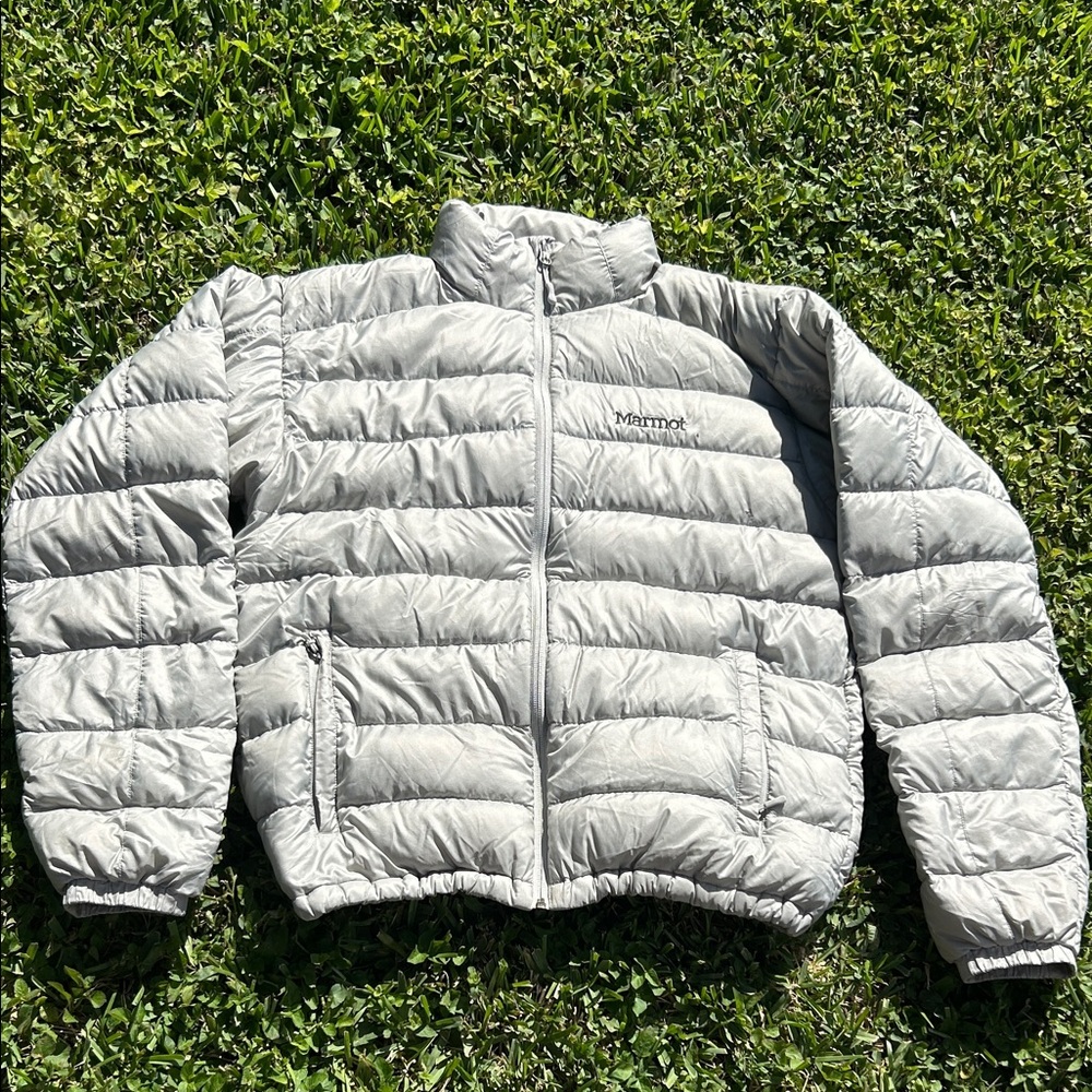 Marmot Light Gray Quilted Jacket